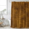 thumbnail image 6 of Gold Brown Shower Curtain Set - Long 72" x 84" Washable Bathtub Curtain with 12 Hooks, Farmhouse Linen Texture Waterproof Fabric Stall Shower Curtains for Bathroom/Bathtub Décor, 6 of 8