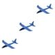 thumbnail image 3 of Tholdsy 35 cm EPP Lanzamiento de mano Avión Lanzamiento Planeador Avión Doble agujero Empennage Divertido Soaring Circling Bubble Fun Kid Toys Azul Type1 NO1 Tholdsy CBP093260, 3 of 6