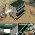 thumbnail image 3 of Lumiparty Chicken Nesting Box, 6 Compartment Metal Nesting Boxes for Hens Laying Eggs, Green, 3 of 7