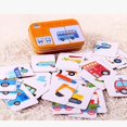 thumbnail image 1 of Games; Activities; Parties;Toy;Pair Puzzle Infant Early Start Training Puzzle Cognitive Card Vehicl/Fruit/Animal/Life Set, 1 of 5