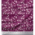 thumbnail image 1 of Soimoi Velvet Fabric Geometrical Check & Aster Floral Print Fabric by Yard 58 Inch Wide, 1 of 3