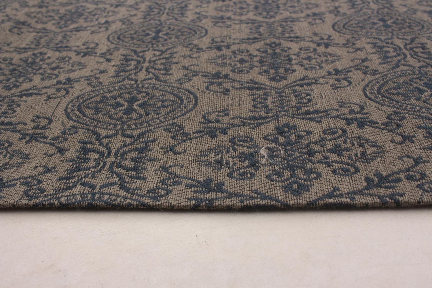 ECARPETGALLERY 4'5" x 6'7" Transitional Collage Handmade Area Rug for Living Room, Dining Room and Bedroom in Grey