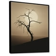 thumbnail image 2 of Designart "Simple Moonlight In Minimalism Desert" Minimalism Floater Framed Canvas Prints, 2 of 5