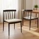 thumbnail image 1 of Fohfurniture FOH Set de 2 Sillas de Comedor de Madera con Asiento Tapizado , Estilo Nórdico Mid-Century, Sillas sin Brazos para Cocina y Restaurante, 1 of 6