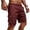 08# Wine, variant on HKYNLAG Cargo Shorts for Men Relaxed fit Elastic Waist Athletic Work Shorts Summer Lightweight Hiking Shorts Multi Pockets Khaki XL