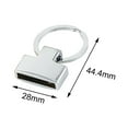 thumbnail image 4 of Ruiboury 10Pcs Metal Lobster Clasp Clips Key Chain Charms Jewelry Making Buckle Silver, 4 of 9