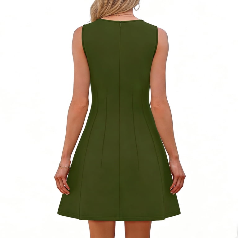 classy spring dresses PRETTYGARDEN Halter for Women 2026 Elegant V Neck Tie Backless Summer Wedding Guest Cocktail Midi Dress(Army Green,Small) : Clothing, Shoes & Jewelry back sophistication 5 Its Spring Dress Season! This