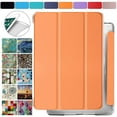 thumbnail image 1 of iPad PRO 9.7 Inch [Pro 9.7 2016] A1673 A1674 A1675 MLPX2LL/A MLPW2LL/A MLPY2LL/A MLYJ2LL/A Shock Proof Magnetic Dual Angle Stand with Honeycomb Pattern Clear Back Cover - Orange, 1 of 8