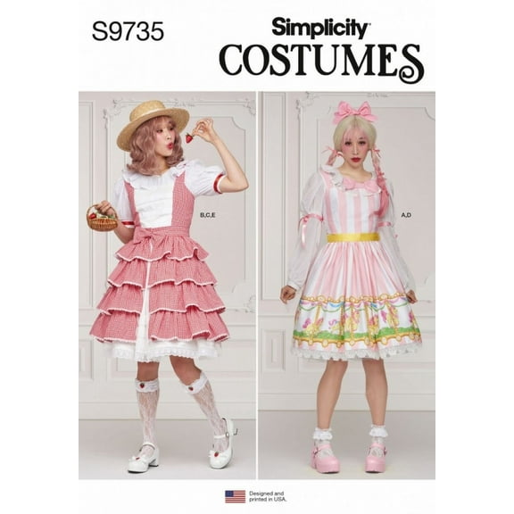 Simplicity Sewing Pattern 9735 Costumes R5 (14-16-18-20-22)