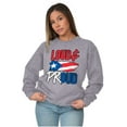 thumbnail image 4 of Puerto Rico Nuyorican Proud Borinquen Sweatshirt for Men or Women Brisco Brands S, 4 of 5