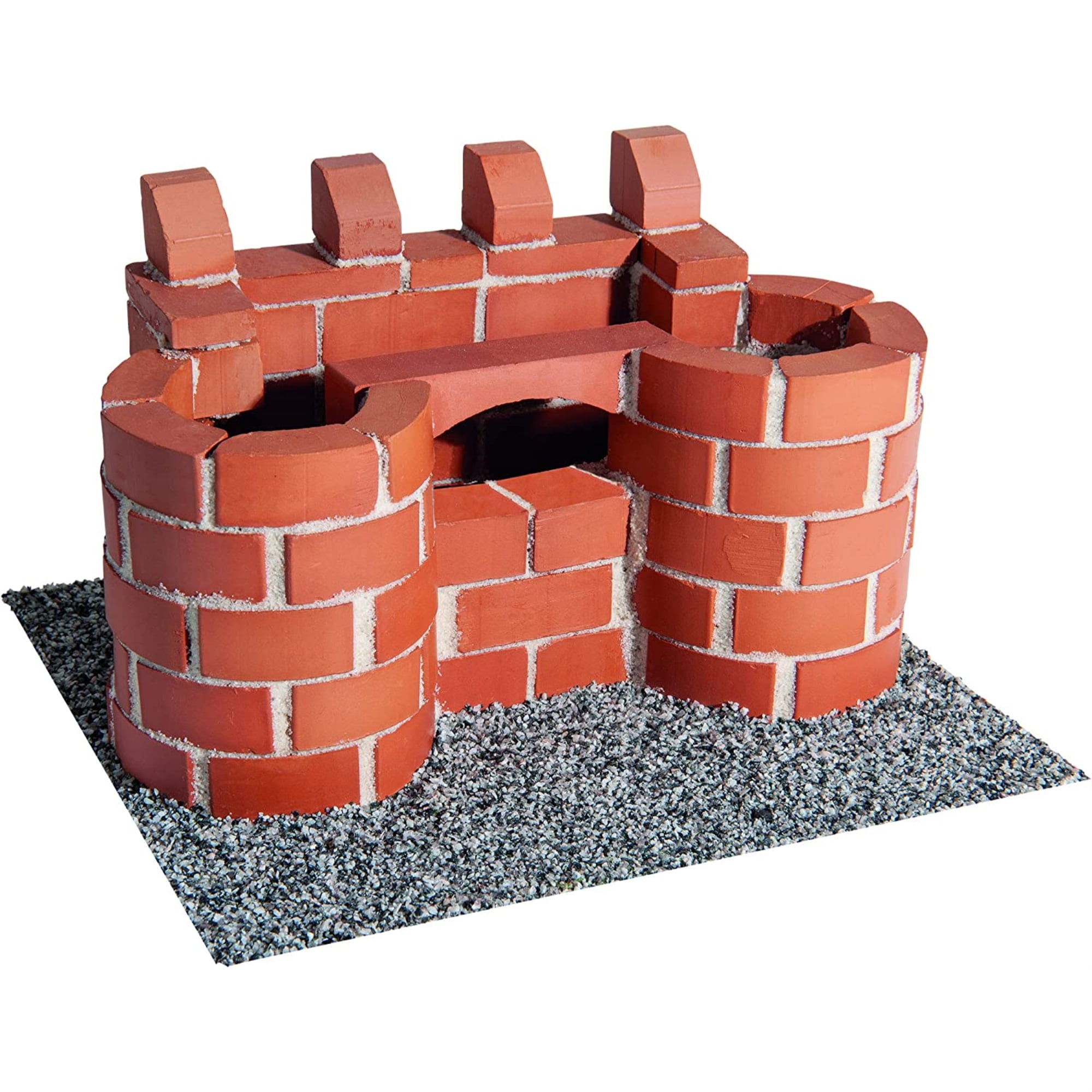 Teifoc 4070 Small Castle & Pen Holder, Model Building Kit - 100 Piece