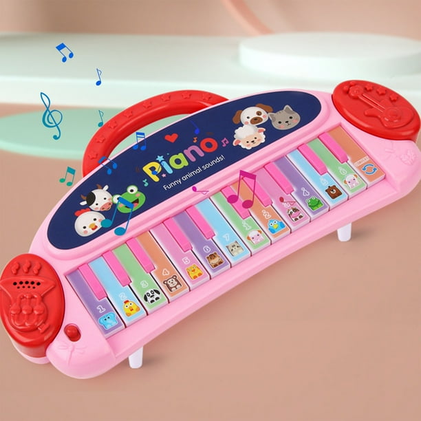 Piano de juguete para piscina, bebé y niño pequeño. Teclado de 24 teclas para niños. Instrumento educativo multifunción. Piano de juguete para niñas y niños de 3 a 8 años.