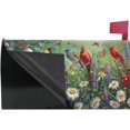 thumbnail image 4 of Colorful Birds Flowers Spring Butterfly Magnetic Mailbox Cover MailWraps Garden Yard Home Decor for Outside Standard Size-18"x 20.8"\u2026, 4 of 5