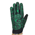thumbnail image 1 of Black with Green Paisley Fast Mask Motorcycle Gloves, 1 of 4
