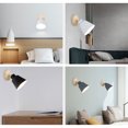 thumbnail image 4 of Flmtop Modern Wooden Wall Mounted Bedside Sconce LED Light Steering Head Stair Lamp, 4 of 7