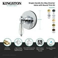 thumbnail image 4 of Kingston Brass KS4037WLL Willshire Single-Handle Six-Way Diverter Valve with Round Trim Kit, Brushed Brass, 4 of 4