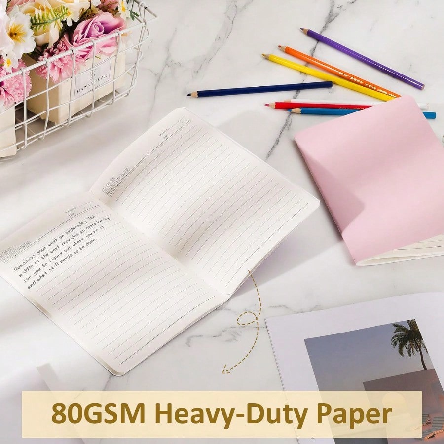 48 Pack Colorful Lined Notebooks Journals In Bulk 72 Pages 36 Sheets 8.3x5.5 Inch A5 Size Travel Writing Notebooks Journal For Office School Supplie Lined48pack 8 Colors