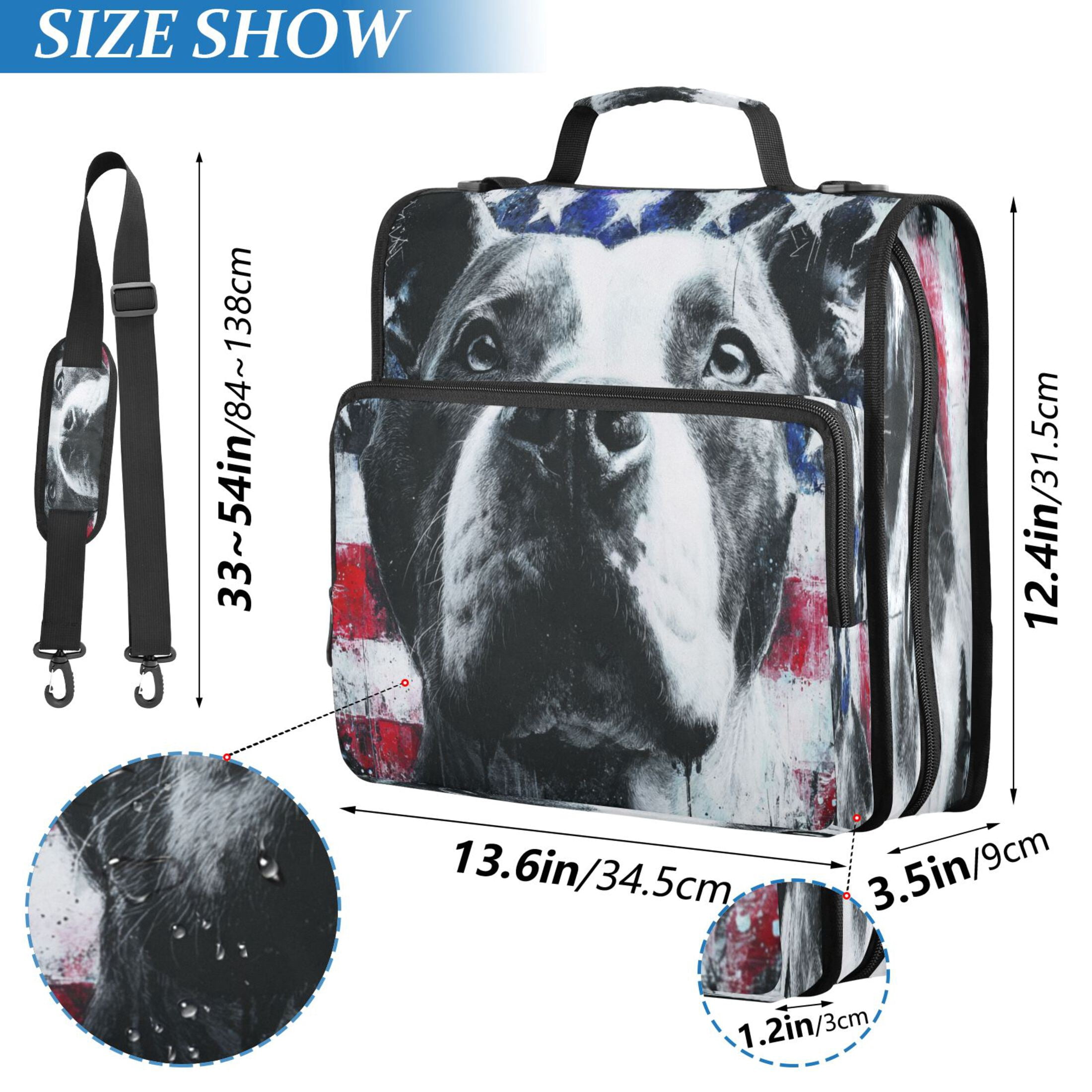 3 Ring Zipper Binder Stationery Organizer for Study Work Home Travel, All-Purpose File Folder Storage Bag for Daily Document Organization Guardian Of The Old Glory