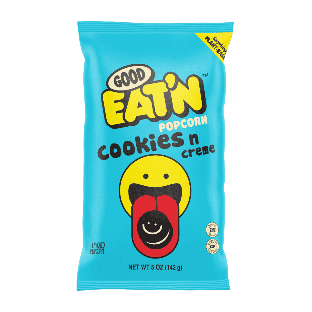 Good Eat'n Cookies N Creme Drizzled Popcorn 5oz - 9 Bags