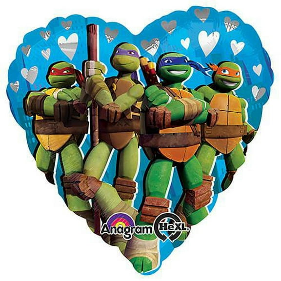 LOONBALLOON Ninja Balloons, 18″ TMNT LOVE