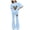 Sky Blue, variant on Karoyedx Little Girls Outfits Tween Girls Clothes Short Sleeve Graphic T-Shirt Top Flared Pants 2 Piece Outfit Set White Size,12Y