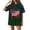 Dark Green, variant on Usa Flag Blouse Women Red White and Blue Independence Day V Neck Short Sleeve Tops 1776-2026 American Flag Summer Tunics 2XL