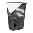 thumbnail image 1 of Cesta para ropa Mind Reader, delgada, cónica, con tapa, 50 L, gris, 1 of 5