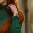 thumbnail image 6 of BERNY Small Gold Watches for Women, Dainty Luxury Diamond Dial, Stainless Steel Bracelet Watch, Fashion Ladies Analog Quartz Watch, Minimalist Waterproof Womens Wristwatch Gifts (Green), 6 of 14