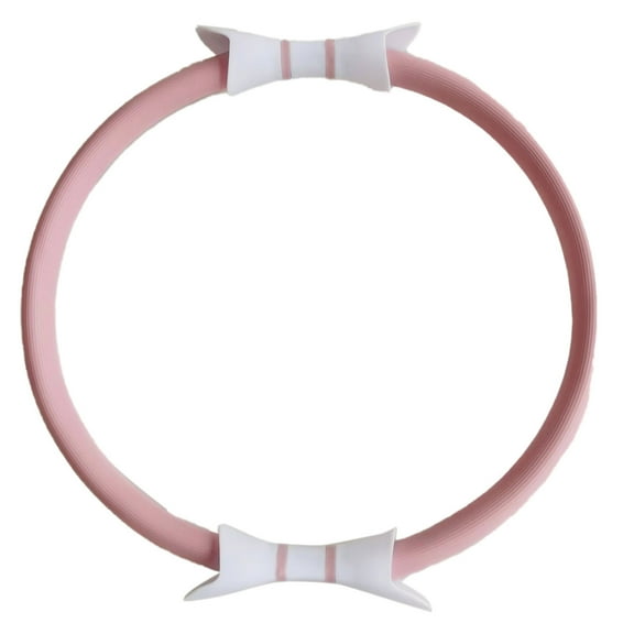 Pilates Ring Fitness Circle - 15" Exercise Ring with Foam Padded Handles for Arms, Thighs & Core Toning, Flexible Resistance Training Equipment for Women & Men