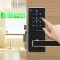 thumbnail image 4 of Kit de Serrure de Porte d'Entrée Intelligente, TTLock APP Control USB Charge Écran Tactile Serrure à Clavier Unique pour Appartement pour Hôtel, 4 of 8