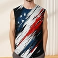 thumbnail image 2 of Men's Sleeveless American Flag And Eagle Design Casual Summer Tank Top For Independence Day, 2 of 4