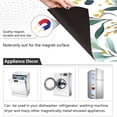 thumbnail image 4 of Yayeee Magnetic Dishwasher Cover for The Front Decoration Home Kitchen Machine Sticker Protector, Darker Leafy Pattern, 4 of 6