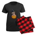 thumbnail image 5 of CafePress - PD Moreno's Halloween Puppy - Women's Short Sleeve Print T-Shirt and Pants Dark Cotton Pajama Set, 5 of 7