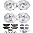 thumbnail image 3 of PowerStop Front and Rear Z23 Evolution Sport Carbon-Fiber Ceramic Brake Pad and Drilled & Slotted Rotor Kit Fits: JAGUAR Select Models K1355, 3 of 10