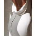 thumbnail image 2 of Vestido de novia SHANDUAO Simple Boho con cuello en V Sirena Satinado 2025, 2 of 5