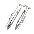 thumbnail image 2 of Stainless Steel Food Tongs with Sliding Bar for Grilling Salad, 2 of 8