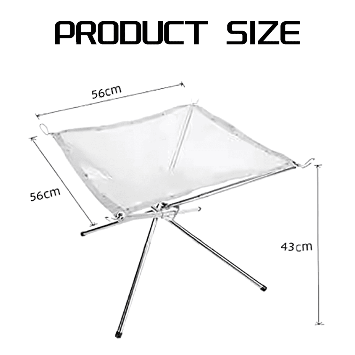 Portable Outdoor Fire Pit Upgraded Camping Fire Pit Foldable Mesh Fire Pits for Camping, Campfire with Carrying Bag