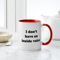thumbnail image 4 of CafePress - I Don't Have An Inside Voice T Shirts Mugs - 11 oz Ceramic Mug - Novelty Coffee Tea Cup, 4 of 4
