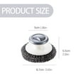 thumbnail image 2 of 1 Pc Stainless Steel Scrubber Dish Scrub Brush with Handle, Multipurpose Kitchen Cast Iron Scrubber for Pots, Grills, Ovens & Other Tough Cleaning Jobs, 3.42x2.16 Inch, Gray, 2 of 7