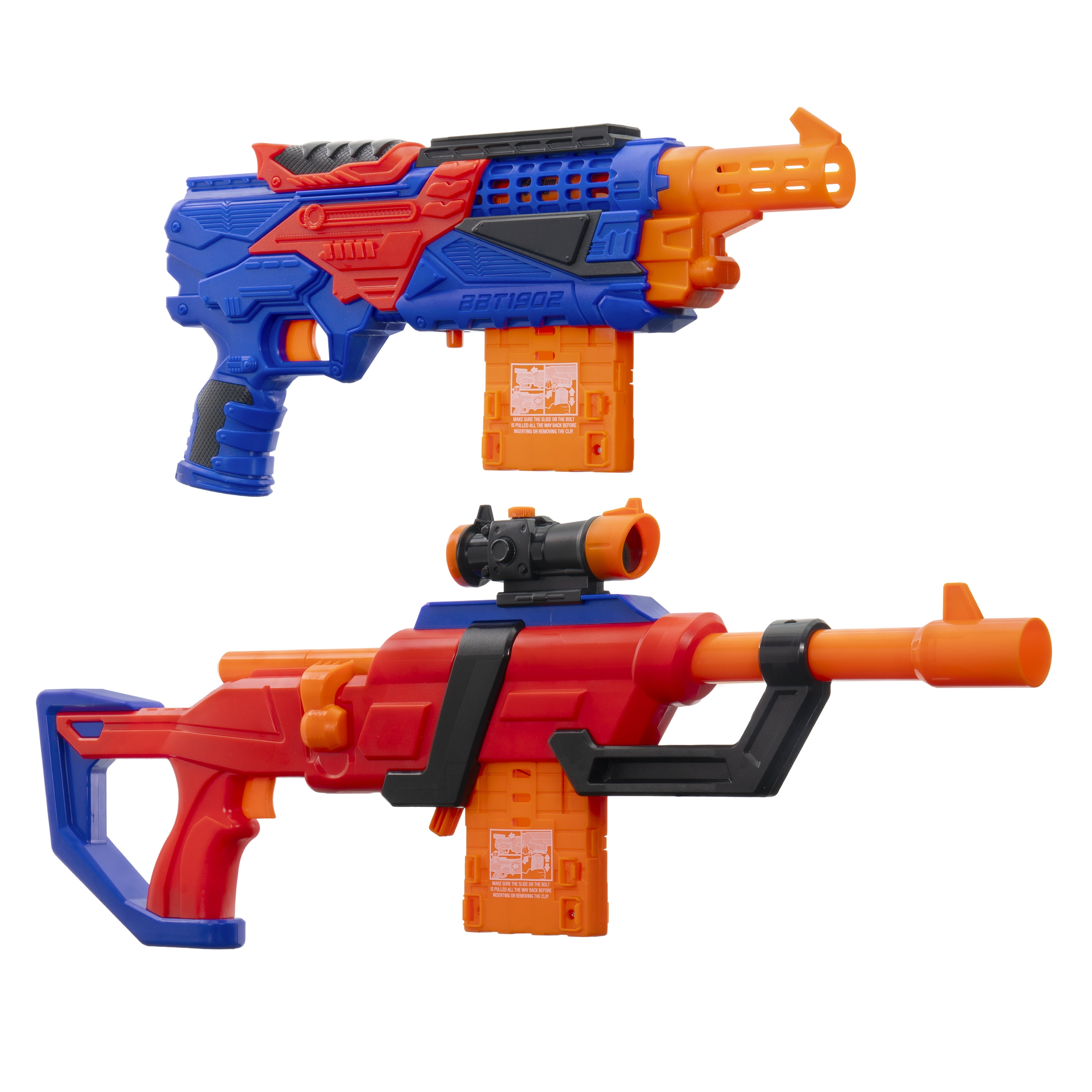 Adventure Force Dart Blaster Set with Bolt-Action Rifle, Revolver