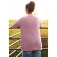 thumbnail image 2 of Ellos Women's Plus Size Open Front Waffle Cardigan Oversized Long Lightweight Sweater, 2 of 5