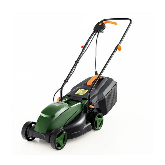 BLACK JAGUAR Electric Lawn Mower Versatile Corded Lawn Mower with Grass Collection Box 10 Amp Motor