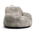 thumbnail image 3 of Big Joe Nestle Large Bean Bag Chair, Cement Blazer, Vegan Leather, 4 Feet, 3 of 9