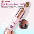 thumbnail image 5 of LESROLL 1.29 Inch Automatic Rotating Curling Iron with Cold Air Setting, 5 Heat Levels, LED Display, Anti-Tangle & Anti-Scald Hair Curler for Long, Thick & Textured Hair, 5 of 10