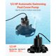 thumbnail image 3 of VEVOR Bomba sumergible automática para cubierta de piscina, 1/2 HP, 1600 GPH, cable de 25 pies, 3 of 9