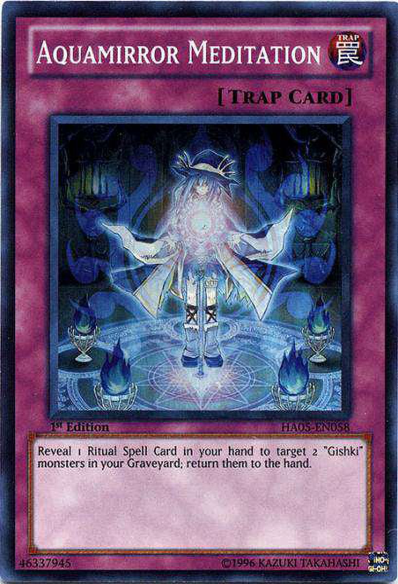 YuGiOh Hidden Arsenal 5: Steelswarm Invasion Super Rare Aquamirror Meditation HA05-EN058
