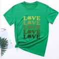 thumbnail image 4 of WREESH St. Patrick'S Day Fashion Femmes Col Rond Chemise Tees Manches Courtes T-Shirt Impression Chemise Tops Blouse, 4 of 5