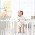 thumbnail image 2 of Sweet Jojo Designs Butterfly Pink Purple White Fitted Crib Sheet, 2 of 6
