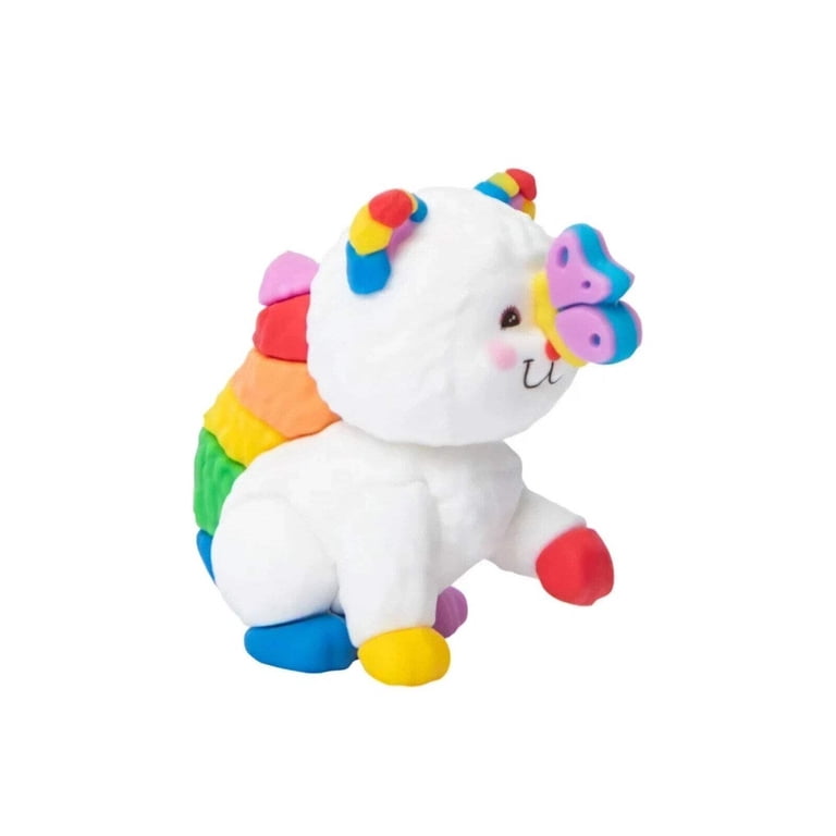 2025 Rainbow Brite Kitty Brite, a  Rainbow Brite Kitty Plush - White with Colorful Accents display picture 1