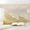 thumbnail image 3 of Yellow Coastal Wave Outdoor Waterproof Pillow Covers, Summer Modern Ocean Beach Decorative Square Throw Pillowcase Sofa Cushion Sham for Patio/Couch/Chair, 26"x26" 2 Pack, 3 of 8
